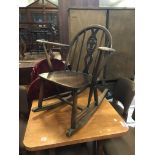 SMALL CHILD'S ERCOL ROCKING CHAIR