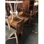 OAK DRAW LEAF TABLE & FOUR CHAIRS