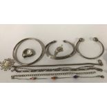 QTY OF SILVER JEWELLERY