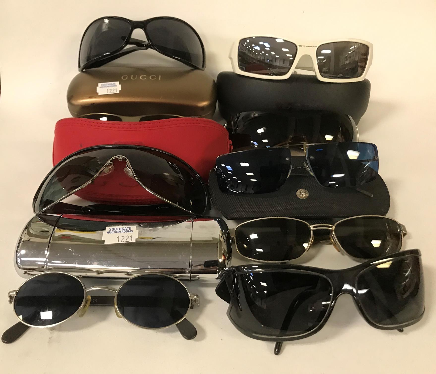 NINE PAIRS OF DESIGNER SUNGLASSES