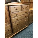 PINE SIX DRAWER CHEST