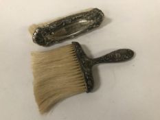 TWO SILVER BRUSHES