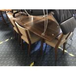 DAVID JOEL MID CENTURY SIX SEATER DINING SUITE