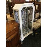 PAINTED DISPLAY CABINET WITH GLASS