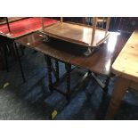 OAK BARLEY TWIST GATELEG TABLE