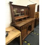 ART NOUVEAU MIRROR BACK SIDEBOARD