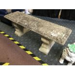 CONCRETE GARDEN BENCH