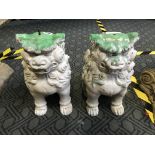 PAIR OF ORIENTAL GARDEN DRAGONS