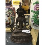 BRONZE SEATED BUDDHA