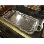 SILVER PLATE SANDWICH TRAY