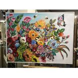 ACCLAIMED ARTIST SUDJADI WIDJAJA ACRYLIC ON CANVAS - CORNER GARDEN