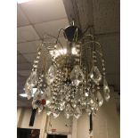 CUT GLASS CHANDELIER