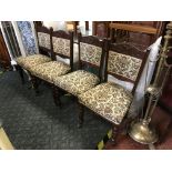 FOUR VICTORIAN DINING CHAIRS