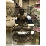 BRONZE SEATED BUDDHA