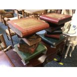 PAIR OF BOOK STACK TABLES