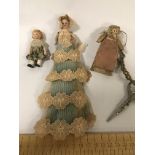 3 VICTORIAN MINIATURE CHINA DOLLS