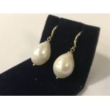 9CT GOLD SOUTH SEA PEARL EARRINGS