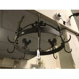 IRON KITCHEN UTILITY HANGING RACK