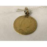 GEORGE 3RD HALF SOVEREIGN PENDANT