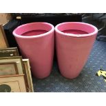 TWO GARDEN PLANTERS