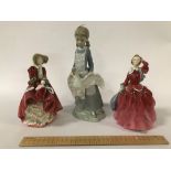 TWO DOULTON & 1 NAO FIGURES