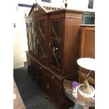 REGENCY STYLE BREAK FRONT DISPLAY CABINET