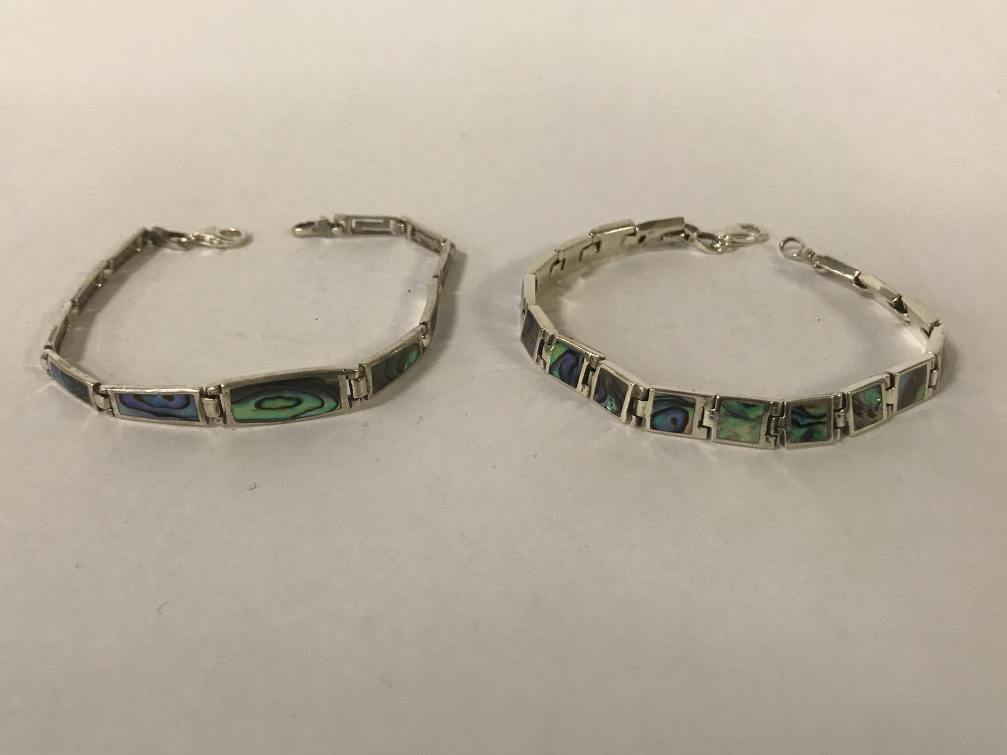 STERLING SILVER ABALONE BRACELET