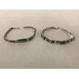 STERLING SILVER ABALONE BRACELET