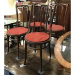 4 BENTWOOD CHAIRS