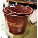 SET OF 3 COKE BUCKETS