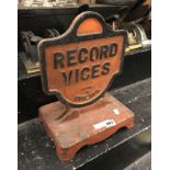 RECORD VICES - CAST IRON SHOP STAND