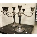 PAIR GORHAM SILVER PLATE CANDELABRA