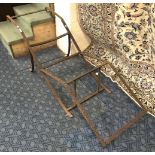 2 ANTIQUE METAL SUN LOUNGERS