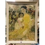 FRAMED PRINT - MOTHER & CHILD