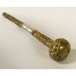 GILT METAL PARASOL HANDLE