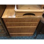 TEAK CHEST OF DRAWERS