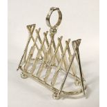 SILVER PLATE CRICKET BAT TOAST RACK