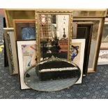 COLLECTION OF PICTURES & MIRRORS