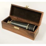 LEATHER TELESCOPE IN BOX