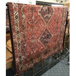 FINE SOUTH WEST PERSIAN SHIRAZ RUG 235CM X 153CM