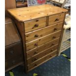 PINE CHEST OF DRAWERS