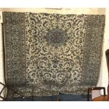 CENTRAL PERSIAN SIGNED KASHAN CARPET 415CM X 315CM