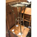 BRASS & GLASS SIDE TABLE