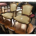 PAIR OF ELBOW CHAIRS