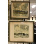 TWO SIGNED LTD EDITION PRINTS - BOTH WITH GALLERY STAMPS TO LEFT LOWER CORNER BY PAUL HENRY