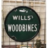 WILLS WOODBINE - ENAMEL SIGN