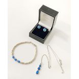 STERLING SILVER & OPAL SET