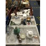 ROYAL DOULTON TEASET, CHINA & GLASSWARE