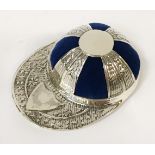 SILVER PIN CUSHION INFORM OF A JOCKEY CAP