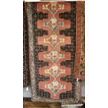 FINE NORTH WEST PERSIAN SENNEH RUNNER 225CM X 89CM